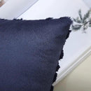 decorUhome Fall Throw Pillow Covers 24x24 Inch Set of 2, Soft Plush Decorative Faux Fur Navy Blue Solid Couch Pillow Covers, Accent Farmhouse Neutral Square Euro Pillow Cases for Sofa Bed Living Room by CozyNest Decor