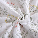 MarCielo 3-Piece 100% Cotton Oversized Bedspread Lightweight Quilt Coverlet Embroidery Farmhouse Bedding Set(TL Floral White,Oversized Queen (100"x106")) by CozyNest Decor