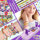 Arts and Crafts for Kids Ages 8-12,Friendship Bracelet Making Kit for Girl,DIY Arts and Crafts Maker for Kids,Jewelry Making Kit Christmas Gifts for Ages 6 7 8 9 10 11 12 Year Old (Purple) by TinyTreasures Baby Boutique