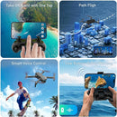 Drone with Camera, 1080P HD FPV Drone with Brushless Motor, One Key Take Off/Landing, Altitude Hold, Gesture Selfie, 3D Flips, 2 Batteries, Drones for Kids 14+ by TinyTreasures Baby Boutique