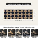Lahome Checkered Easy Jute Runner Rug, 2x6 Kitchen Mats for Floor Washable Entryway Runner, Checkerboard Black Indoor Outdoor Carpet for Hallway 6ft Entry Laundry by CozyNest Decor