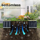 KING BIRD Raised Garden Bed 68"x 36"x 12" Galvanized Steel Metal Outdoor Garden Planter Box Kit with 2 Pairs of Gloves (Dark Grey) by GreenHaven Gardens