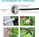 Bonviee Misters for Outside Patio - 75FT Misting Cooling System with 28 Brass Nozzles and 3/4" Adapter, 23M DIY Outdoor Misters Kit for Garden, Greenhouse, and Patio Cooling by GreenHaven Gardens
