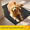 JSEI Dirt Trapper Door Mat 32"x48" Non-Slip Washable Entrance Mat, Dog Doormats, Absorbent & Fade-Resistant Floor Mats, Low Profile Welcome Mats for Entryway, Front Door, and Inside Entrance, Black by CozyNest Decor