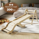 Pikler Triangle Set 7in1 Toddler Climbing Toys Indoor Foldable Baby Climbing Toys Wooden Montessori Climbing Set with Arch, Ramp, Ladder for 1-3 Years, Jungle Gym for Kids (Natural) by TinyTreasures Baby Boutique