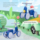 6V Electric Baby Balance Bike with Bubble Machine,4 in 1 Toddler Balance Bike w/Remote Control for 1 Year Old Boys Girls Kids Bubble Bike Ride on Toys w/Powered Motor,Music,LED Lights (Blue) by TinyTreasures Baby Boutique