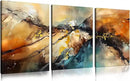 HUBOSKN Abstract Canvas Wall Art for Living Room - Modern Pictures for Office Wall Decor - 3 Piece Wall Art for Bedroom Size 12" x 16" by CozyNest Decor
