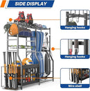 Garage Sports Equipment Organizer, Strong Load Bearing Golf Bag Organizer, Multi Use Golf Ball Rack Basketball Rack for Sports Gear and Outdoor Toy Ball Storage by CozyNest Decor
