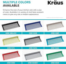 Kraus Multipurpose Over-Sink Roll-Up Dish Drying Rack, Colander and Trivet in Light Grey, KRM-10GREY by CozyNest Decor