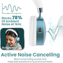 Puro Sound Labs PuroQuiet Plus Noise Cancelling Headphones for Kids, Bluetooth Kids On Ear Headphones with Mic, Lightweight On-Ear Design, Studio-Grade Sound (Teal) by TinyTreasures Baby Boutique