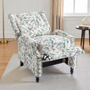 UIXE Floral Pushback Recliner Chair, Fabric Upholstered Armchair Push Back Accent Chair for Living Room, Rivet Trim Club Chair Home Theater Single Sofa Reading Seat - Bird by CozyNest Decor