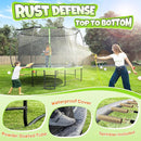 BCAN 8FT 10FT 12FT 14FT 15FT 16FT Recreational Trampoline with Enclosure for Kids Adults, ASTM Approved, Outdoor Trampolines with Ladder for Kids by TinyTreasures Baby Boutique