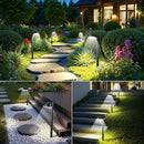 8 Pack Solar Pathway Lights Outdoor, 12 Brighter LED Solar Lights Outdoor Waterproof, Up to 12 Hrs Modern Path Light for Yard Garden Walkway Driveway Lawn, Cool White by CozyNest Decor