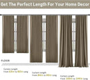 RAIN CITY 100 Inch Long Linen Blended Blackout Curtains 2 Panels Set,Custom Length Back Tab Drapes with Hooks, Grey Backing Linen Window Curtains for Living Room Bedroom,50x100 in Long,Linen by CozyNest Decor