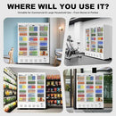 40.5 Cu.ft. Commercial Refrigerators 3 Glass Door Beverage Refrigerators Commercial Fridge Upright Cooler with Soft LED Light and 15 Adjustable Shelves for Restaurant Grocery Stores Home by CozyNest Decor