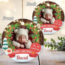 Personalized Baby First Christmas Ornament 2025 - Custom Ornament for New Babies, Boys, Girls - Sweet New Parents Keepsake - Christmas, Birthday Gift for Couples, Family, Welcoming Newborn by TinyTreasures Baby Boutique