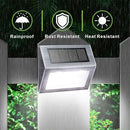 XLUX Solar Powered Lights for Deck Steps Stairs Fences Pathway Path, LED lamp, Outdoor Waterproof, White Light 6 Pack by GreenHaven Gardens