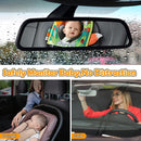 Car Seat Toy, Baby Car Mirror Toy for Rear Facing, Travel Baby Activity Center with Hanging Engaging Toys for Infants Babies 0-6-12-18 Months Boy Girl by TinyTreasures Baby Boutique