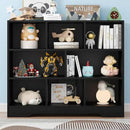 Book Shelf, 8 Cubes Storage Organizer, Freestanding Black Bookshelf Cube Shelf for Bedroom, Living Room, Home Office, 3-Tier Open Shelf Wooden Bookcase by CozyNest Decor