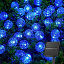 Brightown Solar String Lights Outdoor 60 Led 35.6 Feet Waterproof Solar Powered Patio Lights with 8 Lighting Modes for Garden Yard Porch Wedding Party Decor Halloween (Blue) by GreenHaven Gardens