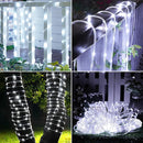 Solar Rope Lights, 2 Packs 66ft 200LED Solar String Lights, 8 Modes Waterproof Solar Powered Outdoor Lights, Flexible Clear Tube Light for Garden, Backyard, Patio, Deck, Porch, Pool,Tree Decor -White by GreenHaven Gardens