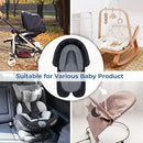COOLBEBE New 2-in-1 Babybody Supports for Baby Newborn Infants - Extra Soft Stroller Cushion Pads Car Seat Insert, Seasons, Black by TinyTreasures Baby Boutique