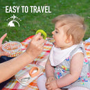 Toddler Utensils - Baby Forks and Spoons Set - Kids Stainless Steel Silverware - Children Safe - Self Feeding - Dishwasher Safe (Orange + Green) by TinyTreasures Baby Boutique