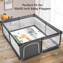 Foldable Baby Play Mat, PIGLOG 0.6in Thick Waterproof Playmats for Babies and Toddlers Kids, Safe Foam Playmat for Tummy Time, 50x50 Playpen Mat, Reversible Portable Baby Floor Mat for Infant, Giraffe by TinyTreasures Baby Boutique