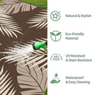 GENIMO Outdoor Rug 10' x 14' Waterproof for Patios Clearance, Reversible Outdoor Plastic Straw Camping Rug Carpet, Large Area Rugs Mats for RV, Camper, Deck, Balcony, Porch, Beach, Coffee&Beige by CozyNest Decor