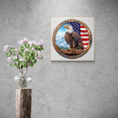 KAAYEE Wooden Puzzles for Adults, 3D Vision Effect Bald Eagle Wooden Jigsaw Puzzle Unique Shape Wood Puzzle Adult, Flat Puzzle Birthday Fathers Family Game (S-8.5 * 8.5in-100pcs) by TinyTreasures Baby Boutique