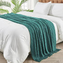inhand Knitted Throw Blankets for Couch and Bed, Soft Cozy Knit Blanket with Tassel, Blue Lightweight Decorative Blankets and Throws, Farmhouse Warm Woven Blanket for Men and Women, 60"x80" by CozyNest Decor