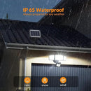 LEPOWER 1600LM LED Solar Security Lights Motion Outdoor, 5500K White Light, IP65 Waterproof Outdoor Flood Solar Light for Yard, Garage（Black） by GreenHaven Gardens