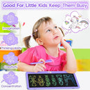 LCD Writing Tablet for Kids 12 Inch, Kids Learning Toys Drawing Pad for Boys Girls, Erasable Doodle Board for Toddlers 3 4 5 6 7 8 Year Old Travel Essentials, Christmas Birthday for Kids - Purple by TinyTreasures Baby Boutique