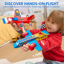 Klever Kits 4 DIY Wooden Aircrafts-Build & Paint Your Own Wooden Airplane Craft Kit, Art & Craft Kit DIY Projects, Easy to Assemble Birthday Gifts for Boys 6-12 Year Old by TinyTreasures Baby Boutique