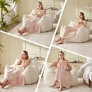 Giant Bean Bag Chairs for Adults Teens, Large Bean Bag Sofa Chairs with Filling Comfy Fuzzy BeanBag Chair with Armrests for Bedroom Living Room Reading by CozyNest Decor
