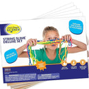 Steve Spangler Science String Slime Deluxe Kit, Includes Pink, Blue, Yellow & Clear (3.4 oz. Each) – DIY Slime Science Experiment Kit for Kids, Learn/Teach Science of Polymers, Exciting STEM Activity by TinyTreasures Baby Boutique