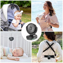 Momcozy Portable Fan with Clip | 4-Speed Mini-Fan for Carrier | Personal Fans Ultra Lighter 0.26lb | Gaps ≤4.5mm | Handheld Cooling | Rechargeable Rotate for Diaper Backpack/Stroller/Carrier/Chair by TinyTreasures Baby Boutique