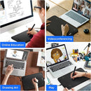 Drawing Tablet,UGEE M808 10x6 Inch, 8192 Levels Pressure, Battery-Free Stylus, 8 Shortcut Keys, Digital Art Tablet for Drawing, Design, Online Teaching, Mac/Windows/Chrome Os/Android, Black by TinyTreasures Baby Boutique
