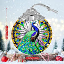 Stained Glass Suncatcher, Jocidea Peacock Ornament, Christmas Ornaments, Holidays Ornaments, Christmas Tree Decor, Peacock Decor for Home, Peacock Gifts by GreenHaven Gardens