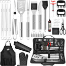 Kaluns BBQ Accessories, Complete Grill Set Grilling Gifts for Men Dad, 40 Pcs Premium Heavy Duty Stainless Steel Barbecue Grill Accessories for Outdoor Grill for Men Dad by GreenHaven Gardens