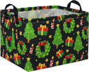 HIYAGON Rectangular Basket Box Organizer for Families - Baby Storage Bin for Boy and Girls - Christmas Room Decor by TinyTreasures Baby Boutique