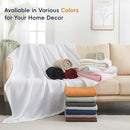 PHF Ultra Soft Waffle Weave Throw Blanket 50"x 60"- Washed Lightweight Breathable Cozy Woven Blanket for Bed - Aesthetic Decor for Couch Bedding Sofa Home Car - Coconut White by CozyNest Decor