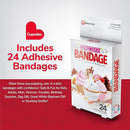 BioSwiss Bandages, Cupcake Shaped Self Adhesive Bandage, Latex Free Sterile Wound Care, Fun First Aid Kit Supplies for Kids, 24 Count by TinyTreasures Baby Boutique