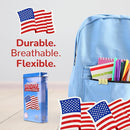 BioSwiss Bandages, American Flag Shaped Self Adhesive Bandage, Latex Free Wound Care, Fun First Aid Kit Supplies for Kids and Adults, 50 Count by TinyTreasures Baby Boutique