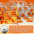 2 Pack & Timer - Fall Garland with Pumpkin Lights Halloween Fall Decor for Home 60LED 20Ft Enlarged Maples Leaves Halloween Garland Lights Indoor Battery Operated Thanksgiving Decor Wedding Christmas by CozyNest Decor