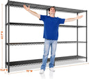 REIBII 70"W Metal Shelving, Storage Shelves 4-tier Wire Shelving Unit Load 1240LBS Metal Shelves for Storage Adjustable Shelving Rack for Pantry Kitchen Commercial school Garage 70"W*15.8"D*62.9"H by GreenHaven Gardens