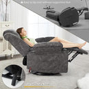 Recliner Chair Modern Ergonomic Lounge Swivel Single Sofa Seat Living Room Recliners on Clearance Foam Filling by CozyNest Decor
