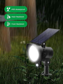 3CCT Solar Spot Lights Outdoor Motion Sensor, Dimmable Solar Landscape Spotlights IP65 Waterproof Motion Sensor Lights for Garden Yard Pathway Garage, 4 Pack by GreenHaven Gardens