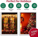 Multicolor Wide Angle LED Christmas Lights, 64.8 Ft 300 Count, Pack of 3 Strands 21.9 Ft 100 Lights UL Certified Commercial Grade Green Wire 5mm Holiday String Light by CozyNest Decor
