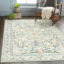 Wonnitar Washable Area Rugs 5x7, Soft Floral Bedroom Area Rug, Washable Carpet 5x7 Non Slip, Boho Flower Print Beige Carpets for Living Room Bedside Dining Room by TinyTreasures Baby Boutique